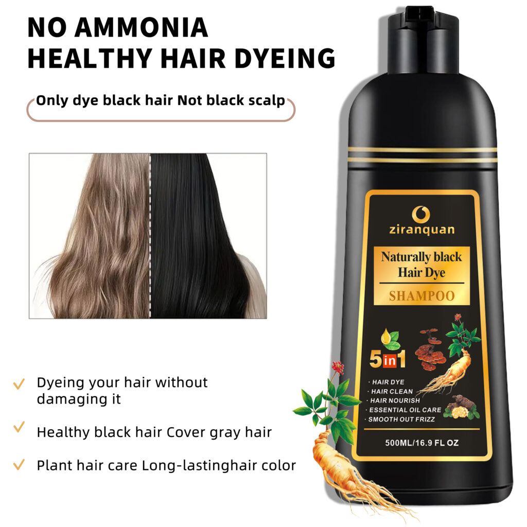 ziranquan black hair dye shampoo